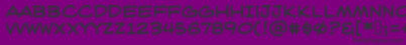 WeblettererBb Font – Black Fonts on Purple Background