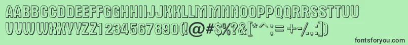 AAlternatitul3D Font – Black Fonts on Green Background