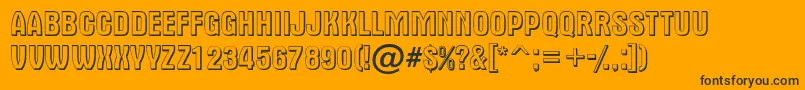 AAlternatitul3D Font – Black Fonts on Orange Background