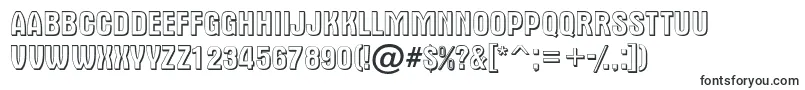 Шрифт AAlternatitul3D – объёмные шрифты