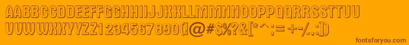 AAlternatitul3D Font – Brown Fonts on Orange Background