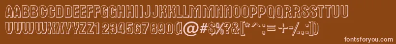 AAlternatitul3D Font – Pink Fonts on Brown Background
