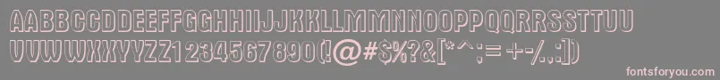 AAlternatitul3D Font – Pink Fonts on Gray Background