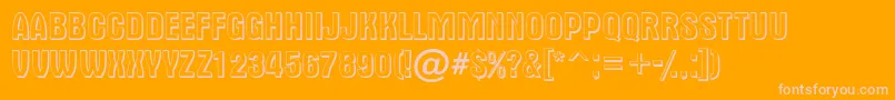 AAlternatitul3D Font – Pink Fonts on Orange Background