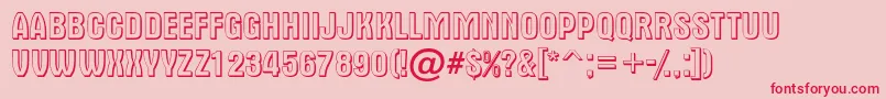 AAlternatitul3D Font – Red Fonts on Pink Background