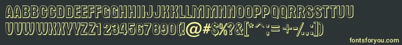 AAlternatitul3D Font – Yellow Fonts on Black Background