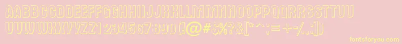 AAlternatitul3D Font – Yellow Fonts on Pink Background