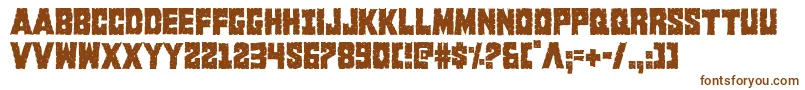 Kcommandocond Font – Brown Fonts on White Background