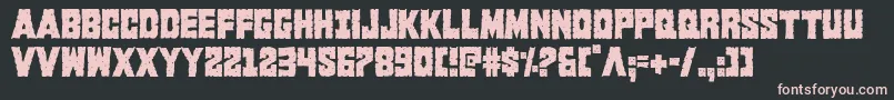 Kcommandocond Font – Pink Fonts on Black Background