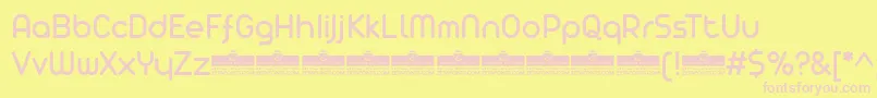 AristaProRegularTrial Font – Pink Fonts on Yellow Background