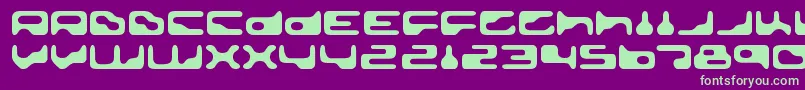 Шрифт GoldengirdleRegular – зелёные шрифты на фиолетовом фоне