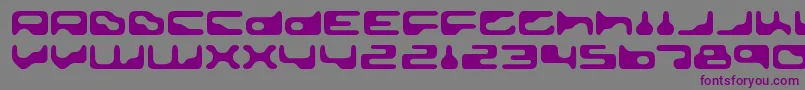 Шрифт GoldengirdleRegular – фиолетовые шрифты на сером фоне
