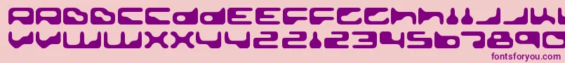 GoldengirdleRegular Font – Purple Fonts on Pink Background