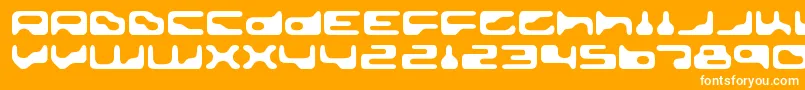 フォントGoldengirdleRegular – オレンジの背景に白い文字