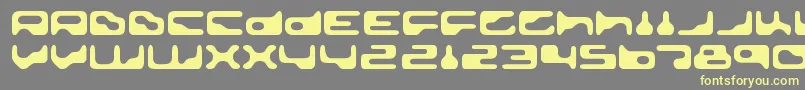 GoldengirdleRegular Font – Yellow Fonts on Gray Background