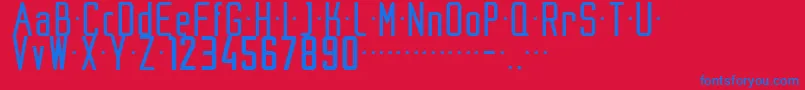 フォントNike200204 – 赤い背景に青い文字