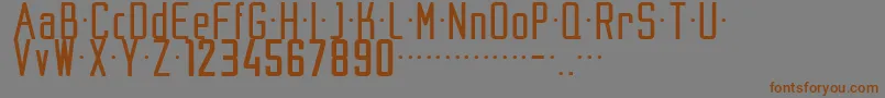 Nike200204 Font – Brown Fonts on Gray Background