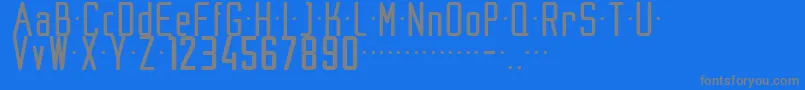 フォントNike200204 – 青い背景に灰色の文字