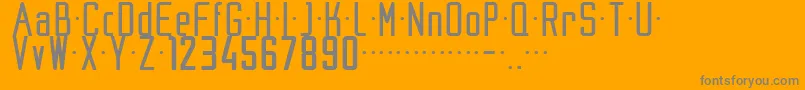 フォントNike200204 – オレンジの背景に灰色の文字