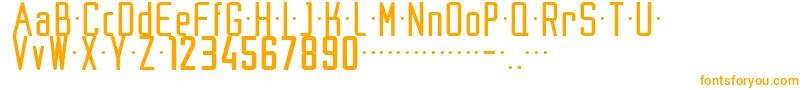 フォントNike200204 – 白い背景にオレンジのフォント