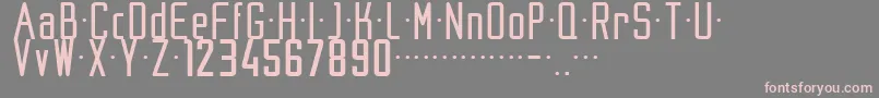 フォントNike200204 – 灰色の背景にピンクのフォント