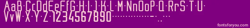 フォントNike200204 – 紫の背景にピンクのフォント