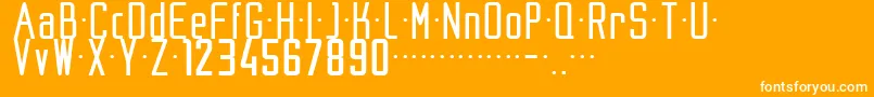 フォントNike200204 – オレンジの背景に白い文字