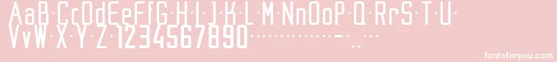 フォントNike200204 – ピンクの背景に白い文字