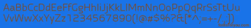 Шрифт AutobahnProRegular – коричневые шрифты на синем фоне
