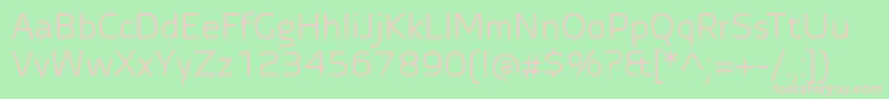 AutobahnProRegular Font – Pink Fonts on Green Background