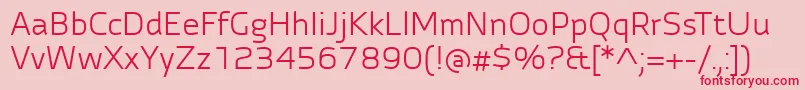 AutobahnProRegular-Schriftart – Rote Schriften auf rosa Hintergrund