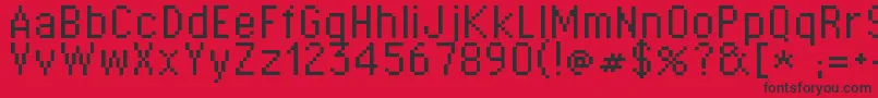 St03r Font – Black Fonts on Red Background