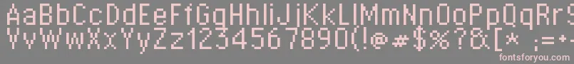 St03r Font – Pink Fonts on Gray Background