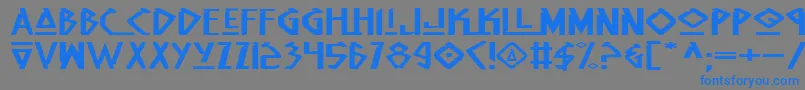 NativeAlienExtended Font – Blue Fonts on Gray Background