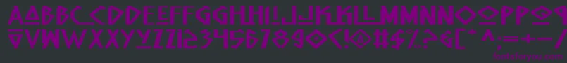 NativeAlienExtended Font – Purple Fonts on Black Background