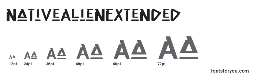 NativeAlienExtended Font Sizes