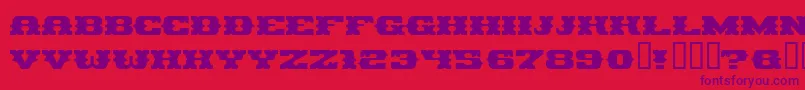 PiratesGold Font – Purple Fonts on Red Background