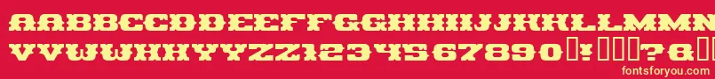 PiratesGold Font – Yellow Fonts on Red Background