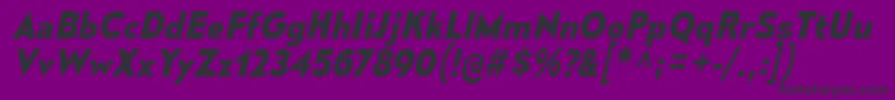 MesmerizeBdIt Font – Black Fonts on Purple Background