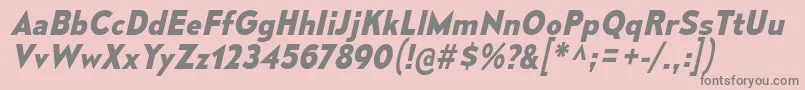 fuente MesmerizeBdIt – Fuentes Grises Sobre Fondo Rosa