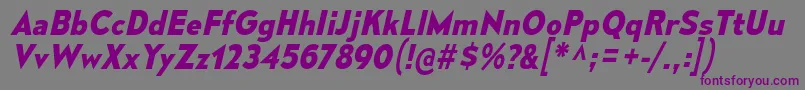 MesmerizeBdIt Font – Purple Fonts on Gray Background