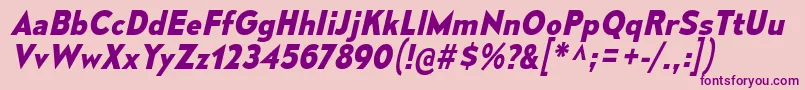 MesmerizeBdIt-Schriftart – Violette Schriften auf rosa Hintergrund