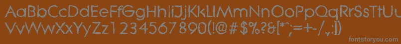 LiterarandomBold Font – Gray Fonts on Brown Background