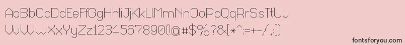 Octal017 Font – Black Fonts on Pink Background