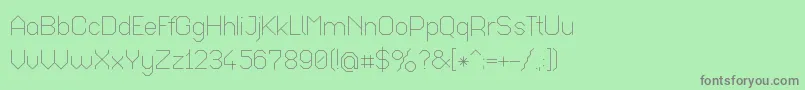 Octal017 Font – Gray Fonts on Green Background