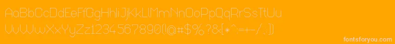 Octal017 Font – Pink Fonts on Orange Background