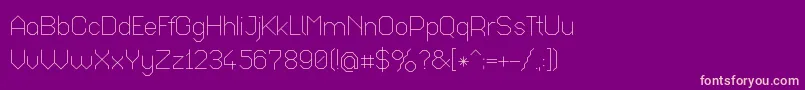 Octal017 Font – Pink Fonts on Purple Background