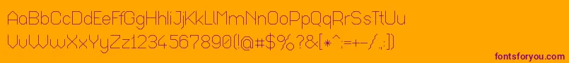 Octal017 Font – Purple Fonts on Orange Background