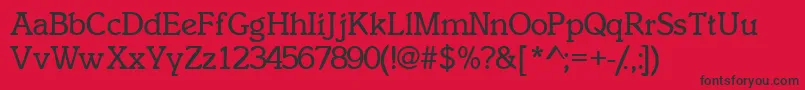 InclinatsskBold Font – Black Fonts on Red Background