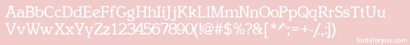 InclinatsskBold Font – White Fonts on Pink Background